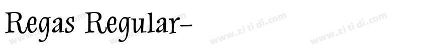 Regas Regular字体转换